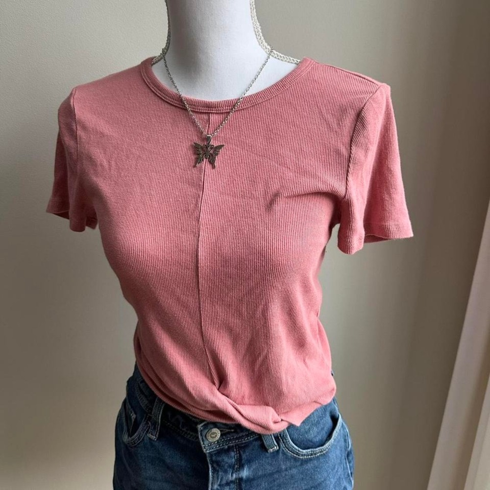 Hollister pink twisted top‎ women's size medium